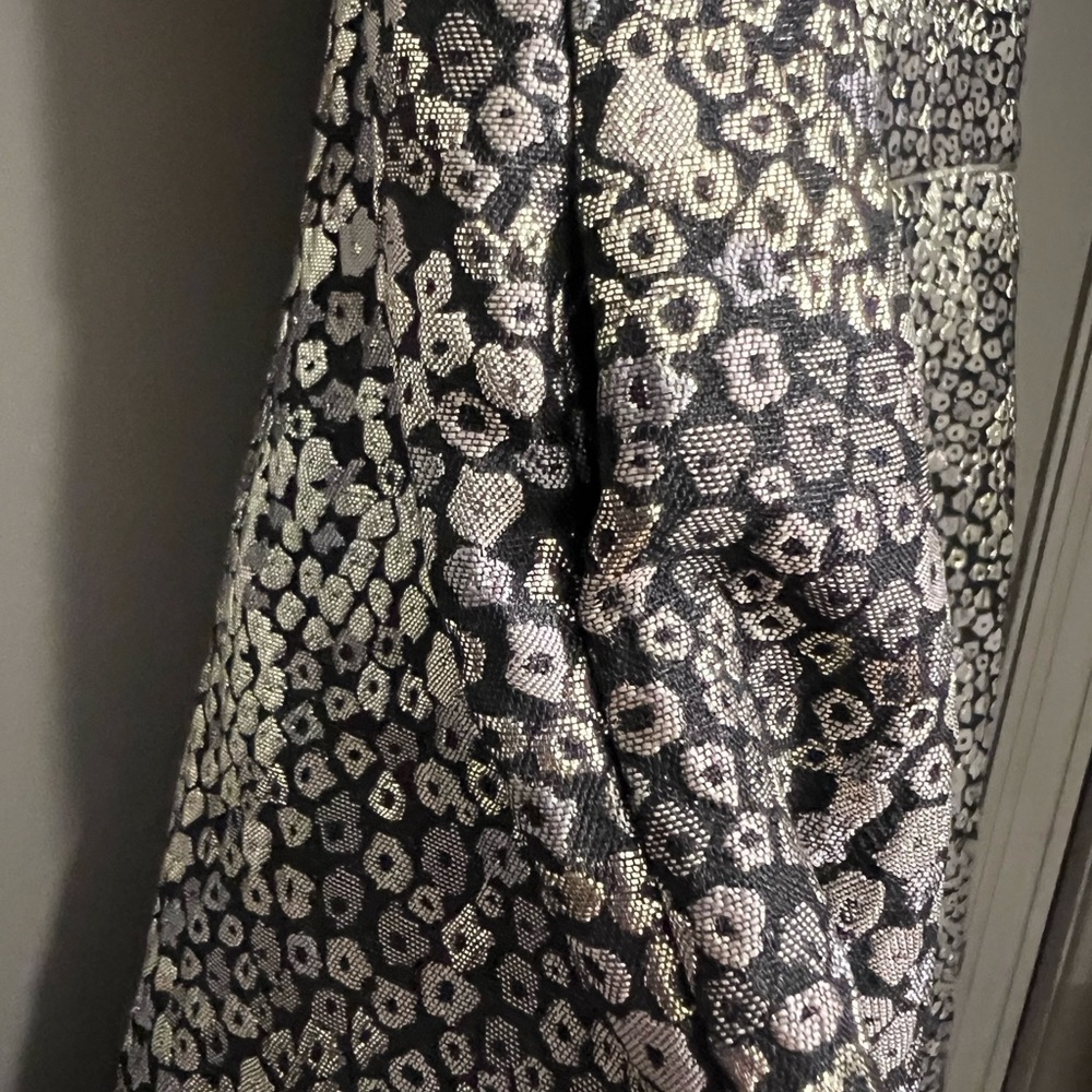 Guess Los Angeles Cocktail Mini Dress Black Gold Leopard Print Size 12 - Picture 3 of 10